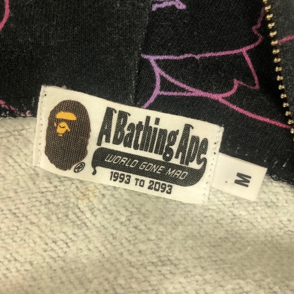 OG bape - holographic shark full zip hoodie - Picture 5 of 8